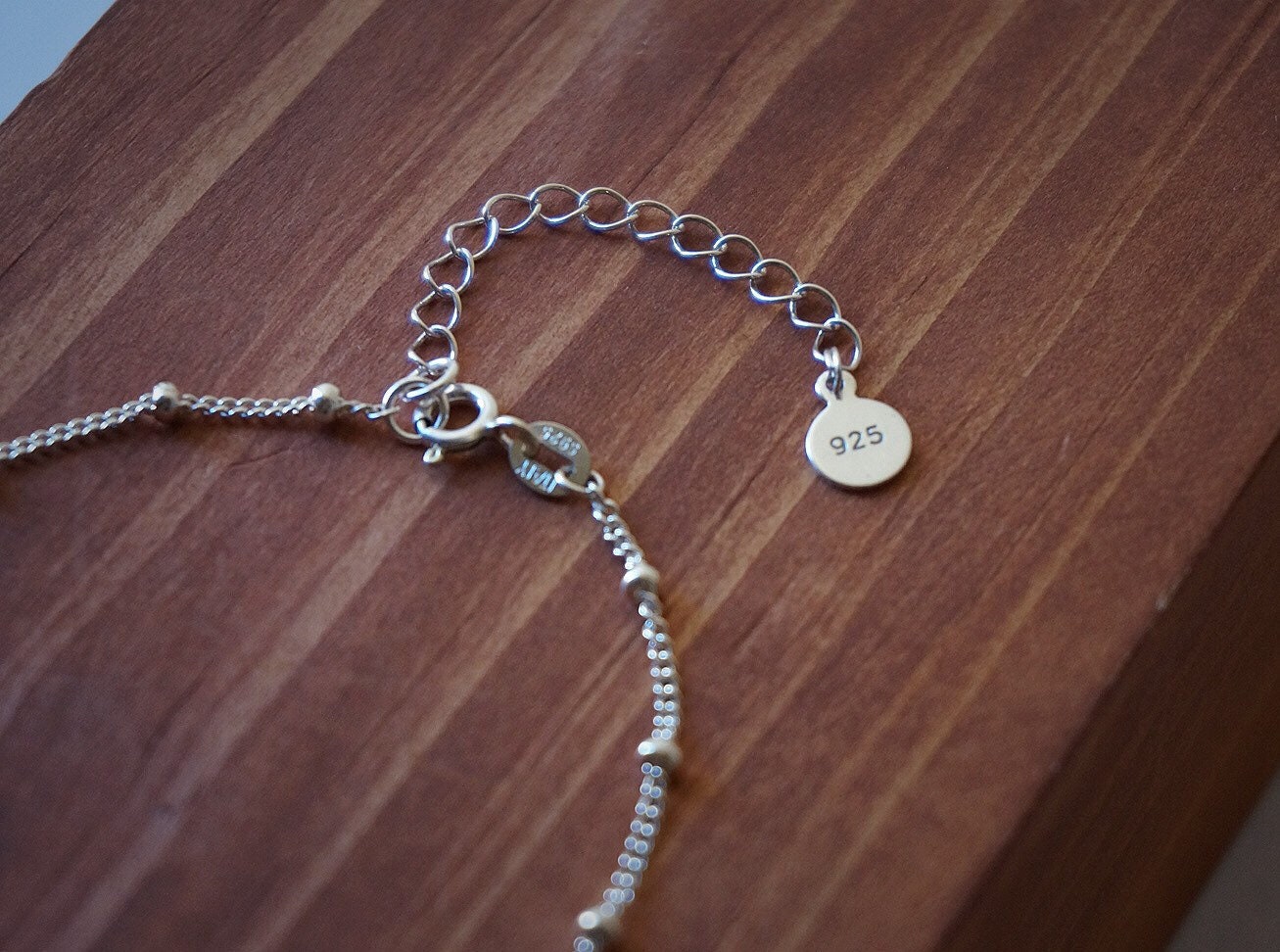 Sterling Silver Satellite Chain Anklet/silver beaded chain anklet/Delicate anklet/Minimalist Jewelry/Layering anklet/tiny anklet/Gift