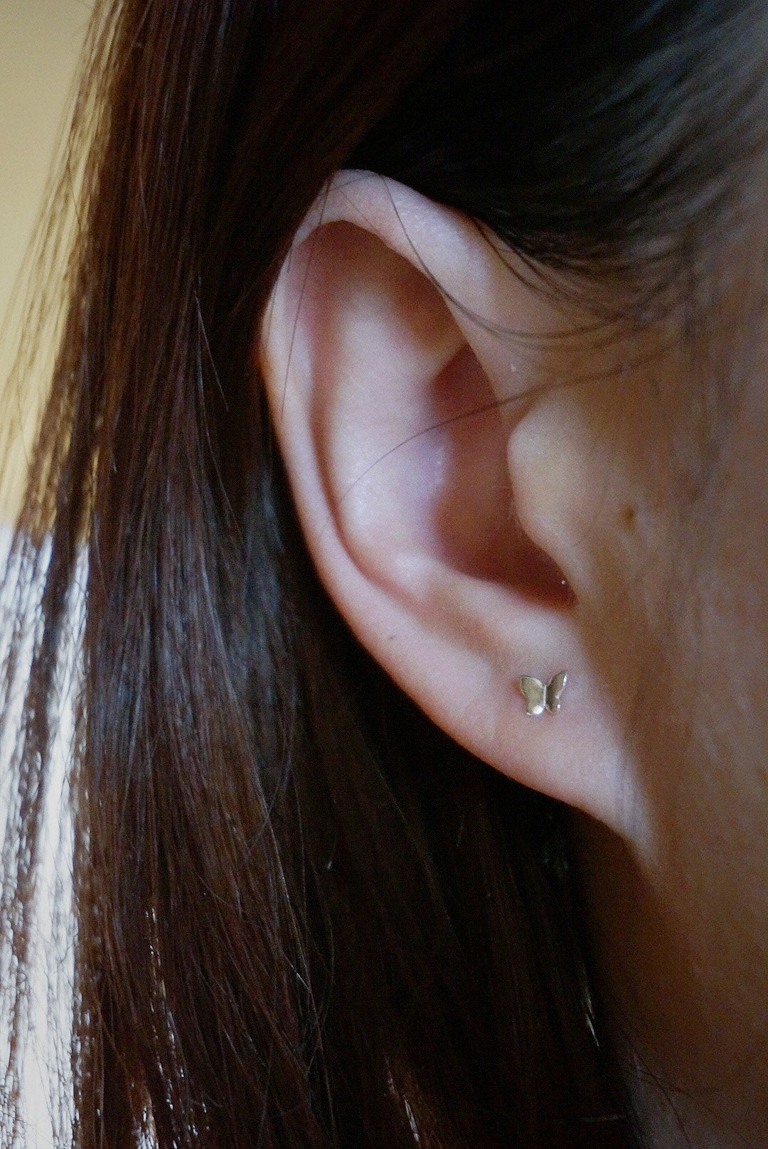Sterling silver Tiny Butterfly stud earrings/gold butterfly stud earrings/minimalist stud earrings/butterfly earrings