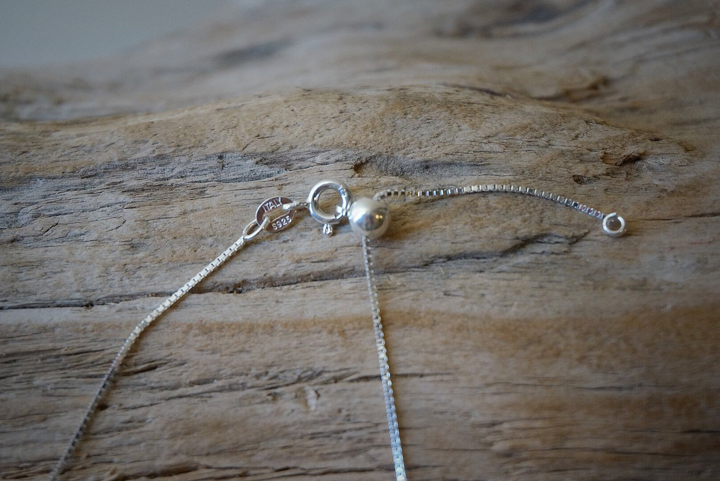 Sterling Silver dainty Curved tube bar adjustable necklace/minimalist necklace/silver bar necklace