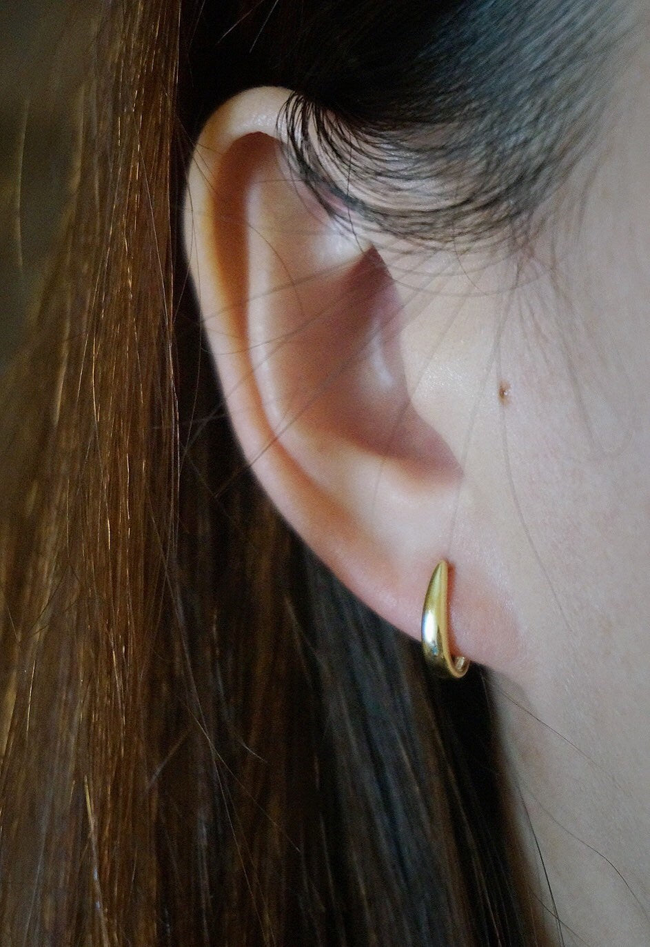 sterling Sterling Silver dainty huggie J hook earrings/Suspender Earrings/silver J stud earrings/gold hoop earrings with stud fitting