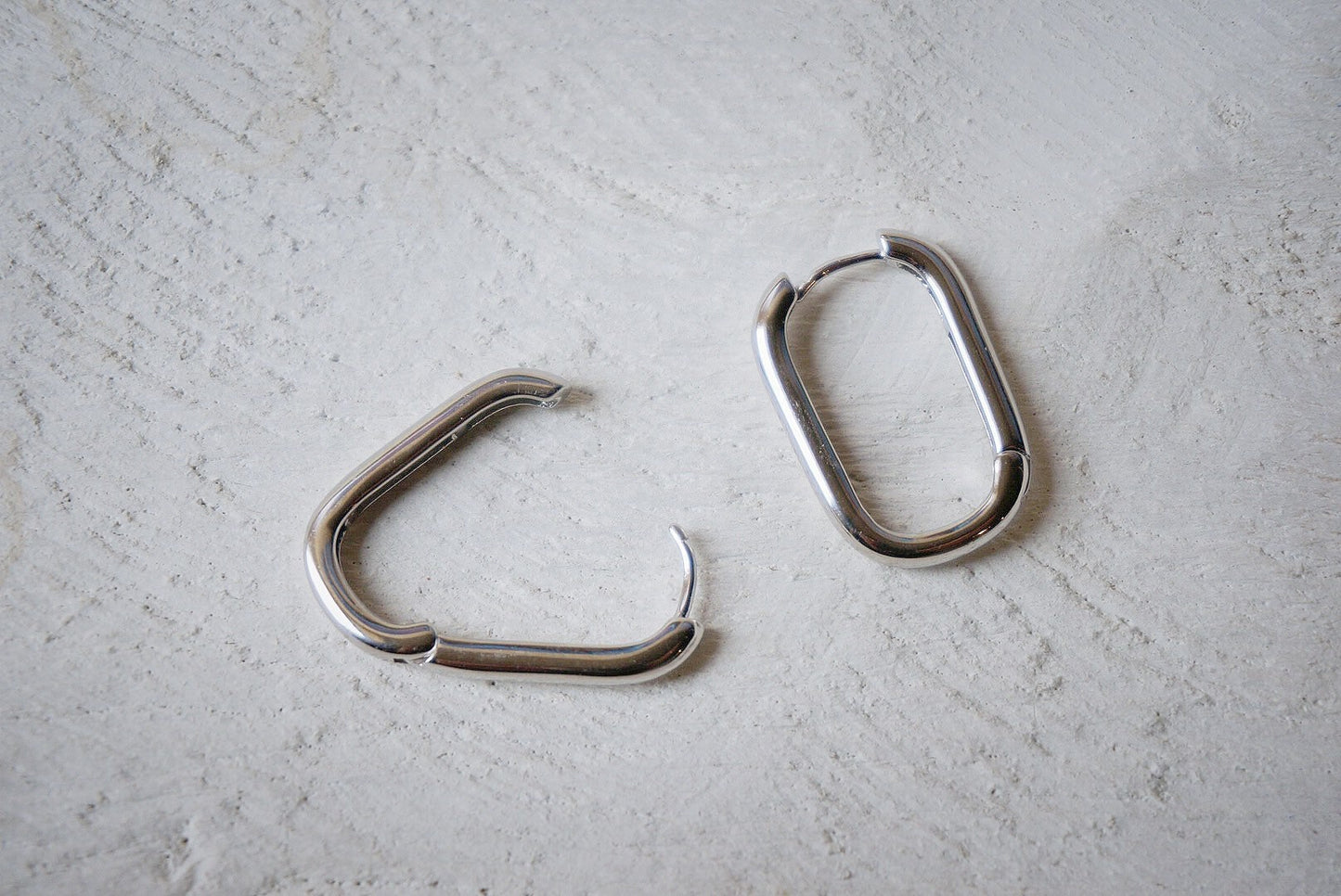 sterling silver earring sets/thick Earlobe cuff/chunky ear cuffs/ear wrap/silver ear clip/rectangular hoops