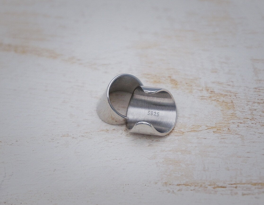 sterling silver earring sets/thick Earlobe cuff/chunky ear cuffs/ear wrap/silver ear clip/rectangular hoops