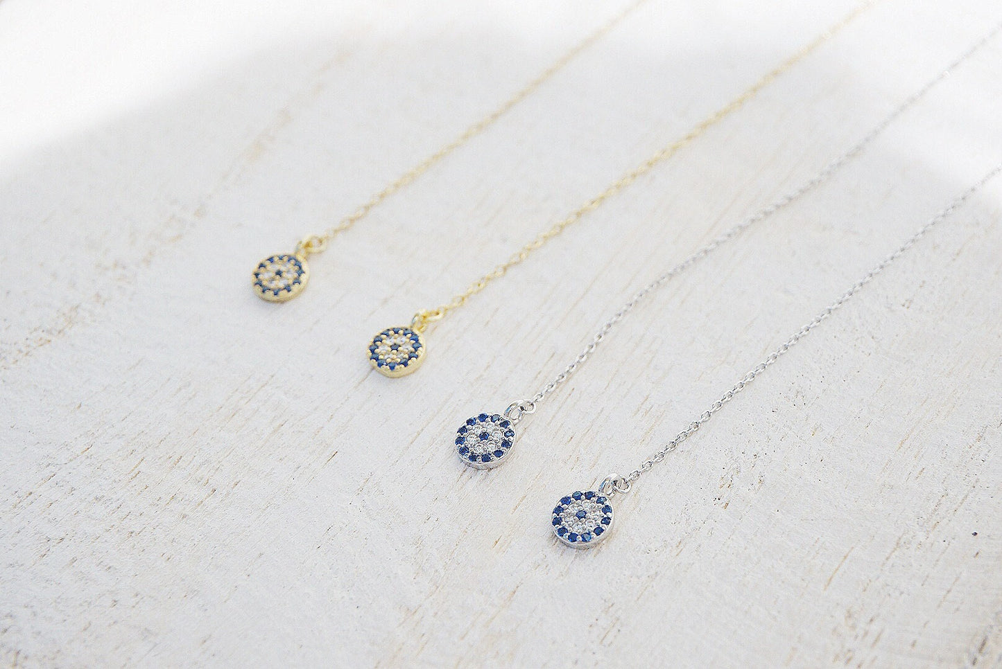 Blue eyes Threader earrings/sterling silver crystal threader earrings/gold threader earrings/threader earrings/blue eyes earrings