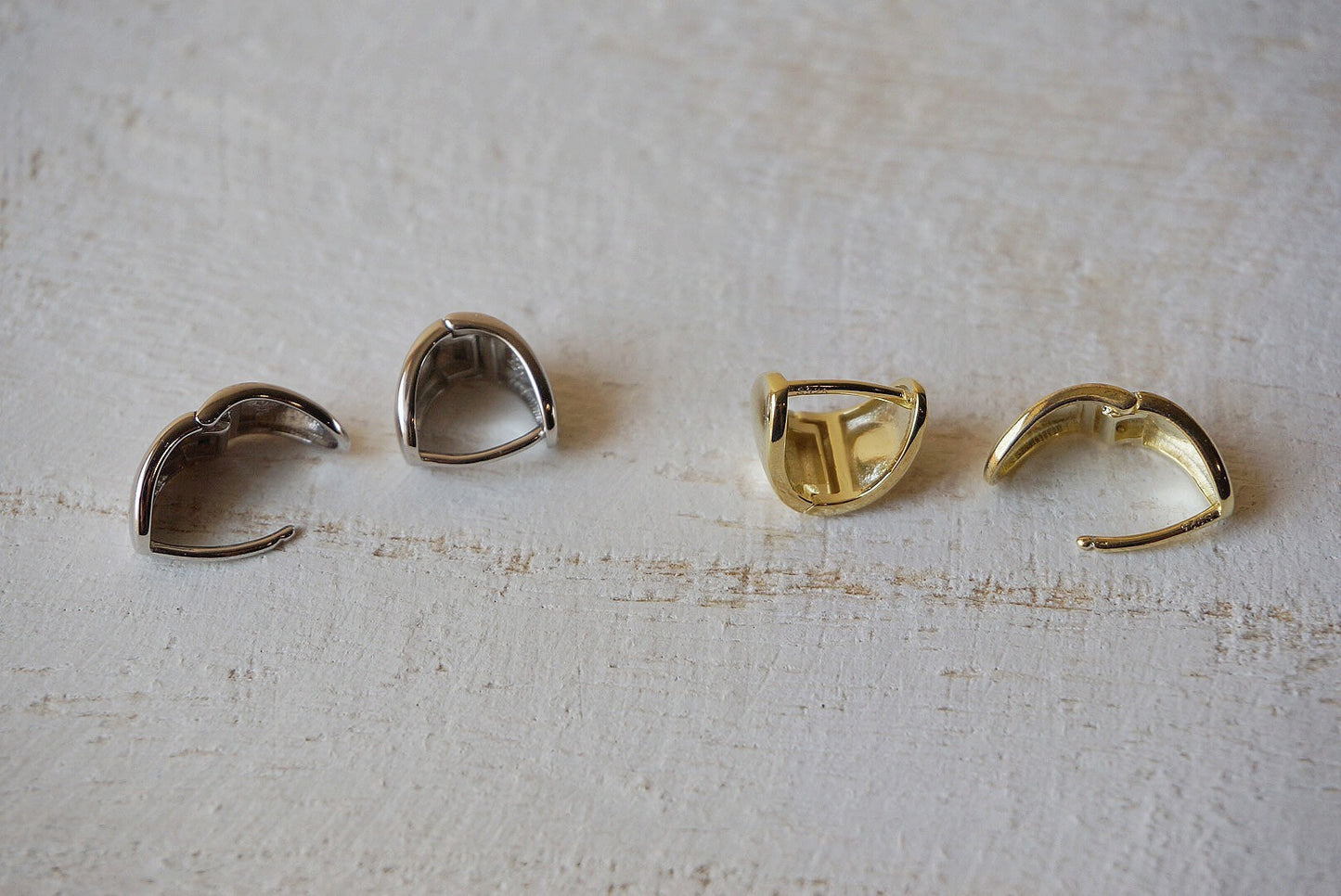 Sterling silver chunky Ear jacket/gold Geometric Earrings/Tiny Huggie Earrings/Minimalist Earrings/Gold Ear Jackets